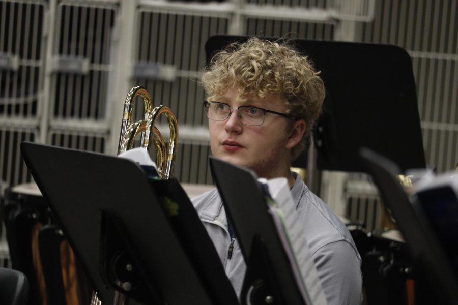Johnny Danziger (12) participating in his wind ensemble class
Photo by Quinn Martin