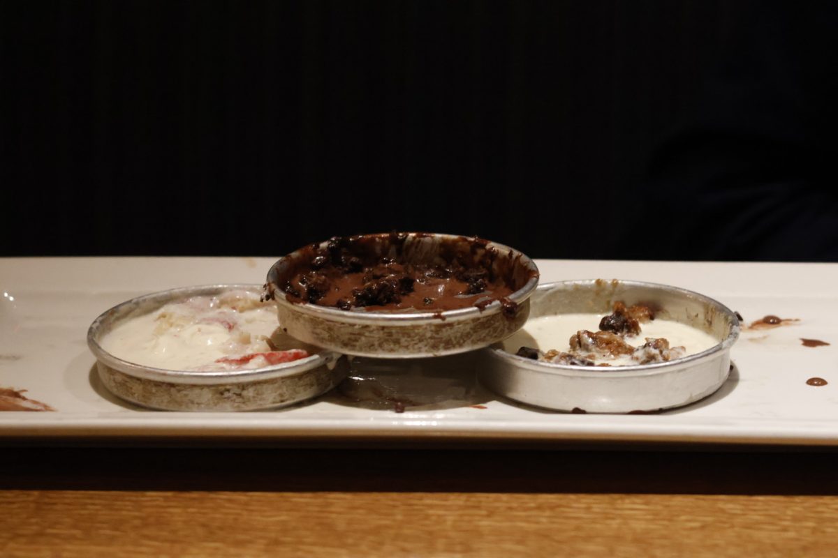 Towering above all, the triple chocolate cookie was the best pizookie we tried. All of the pizookies were eventually scraped clean. 