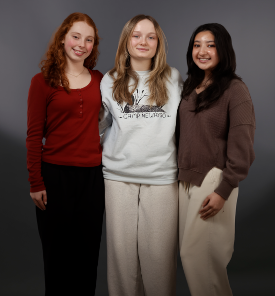 Left to right Liliane Klotz (12) Allison Drzal (12) and Ciello Gutierrez.